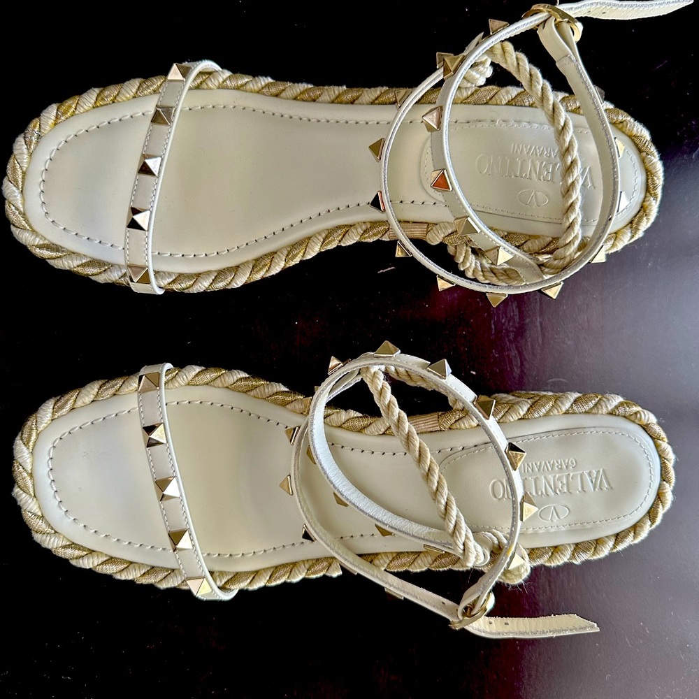 Valentino New In Box Espadrille Sandals